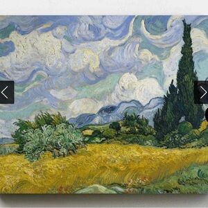Wheat Field with Cypresses (by Vincent Van Gogh) DIAMOND canvas kit.